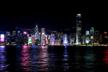 Hong kong, Star ferry pier, Night