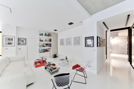 White room scandinavian sofa scandinavian loft photo