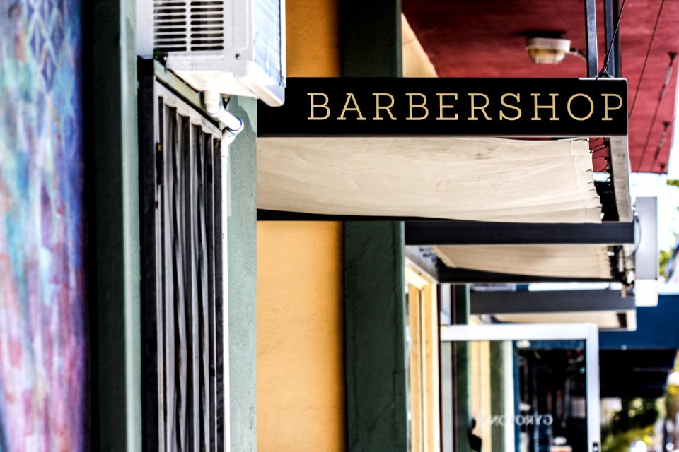Barbershop signage