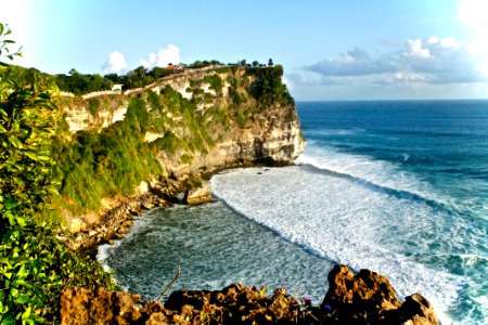 Indonesia, Uluwatu temple, Waves