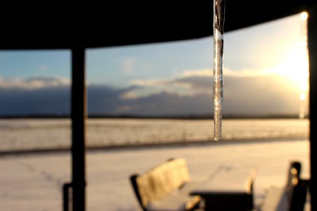 Sunset, Snow, Winter