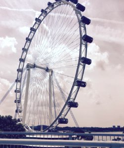 Ferris wheel, Singapore flyer photo