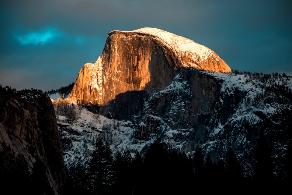 brown and gray mountain during night time