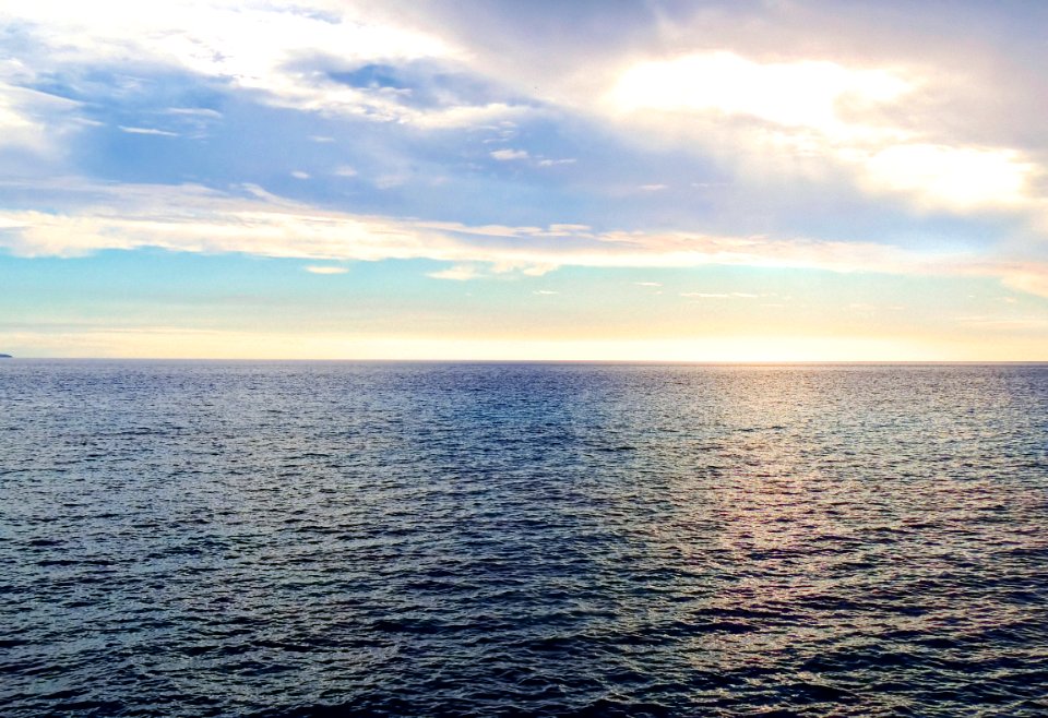 New caledonia, Sunset, Horizon