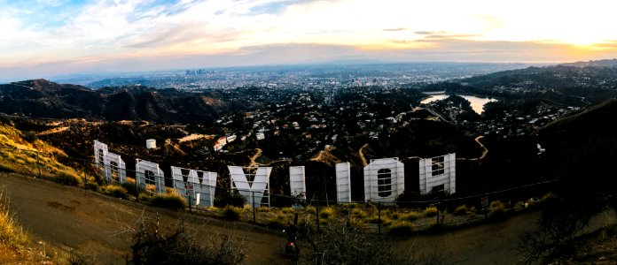 aerial photography of Hollywood California photo