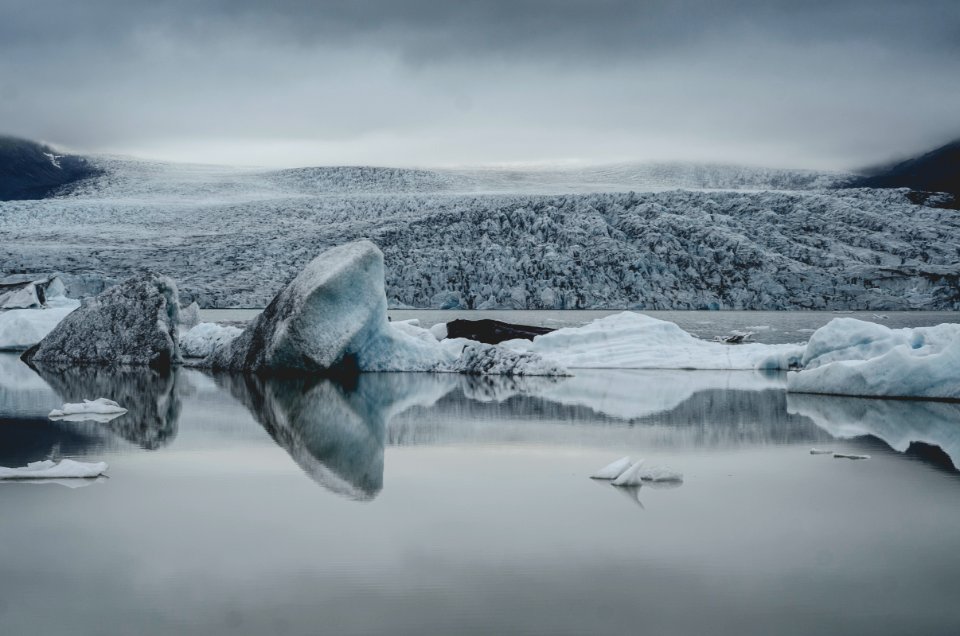 ice berg on body of water