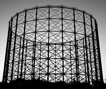 silhouette of dome sculpture photo