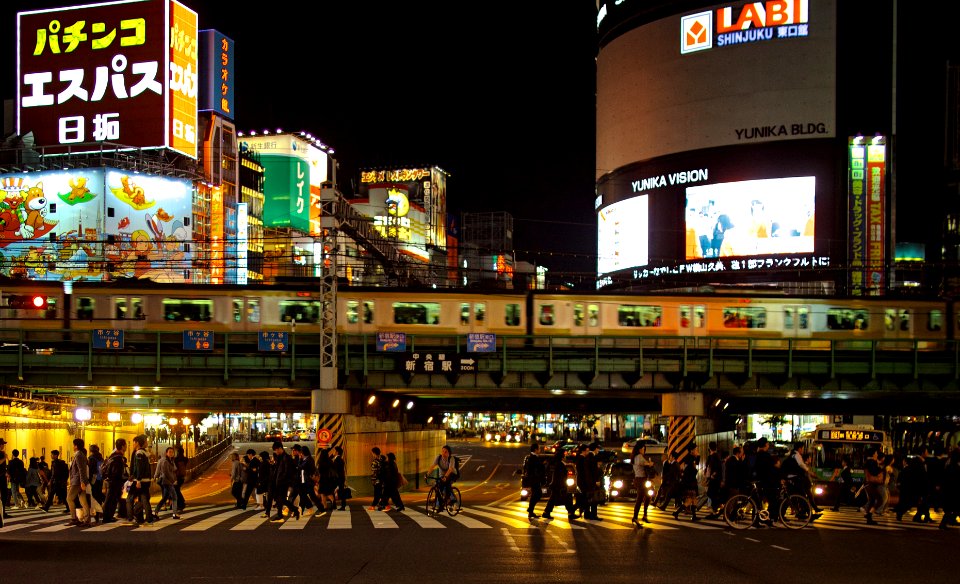 people on pedestrian lane
