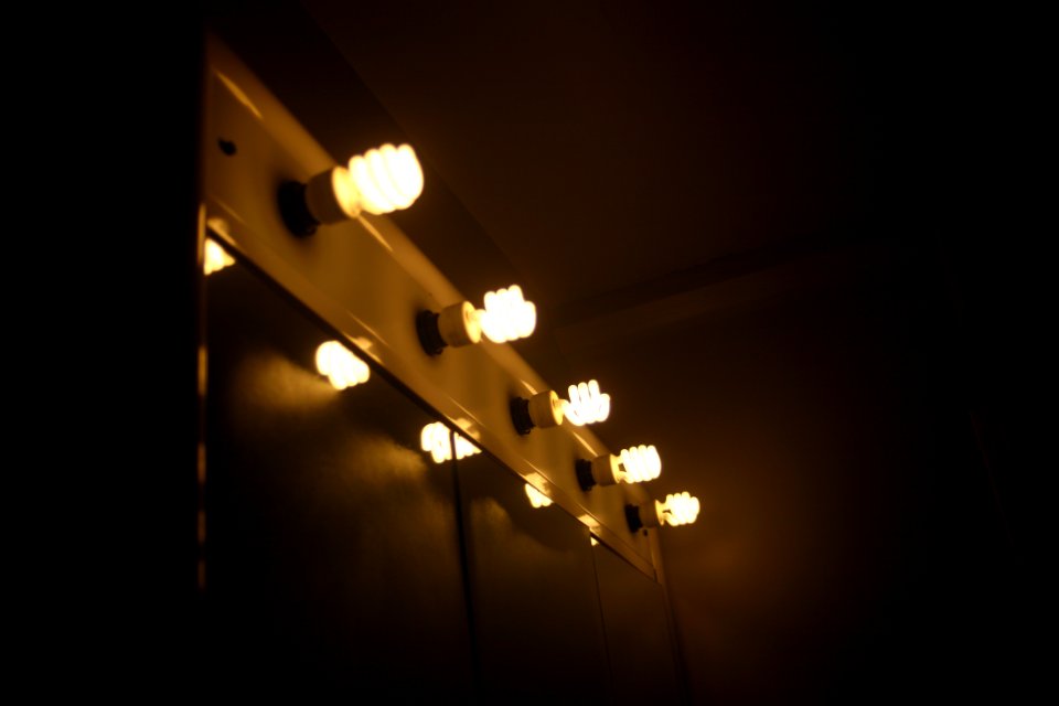 Fluorescent, Mirror, Lights