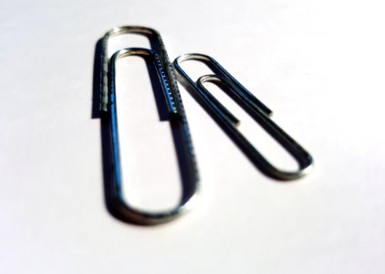 Metal, Paperclip, Paper clip photo