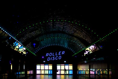 Roller Disco LED sign photo