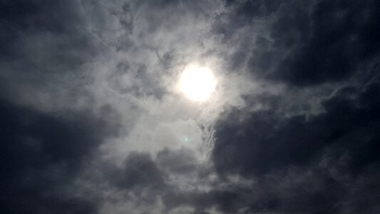 Sun gray beach gray sun