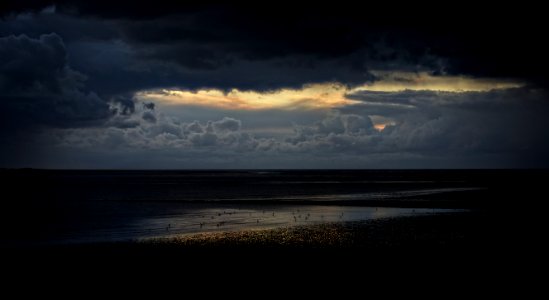 landscape photography of seashore during cloudy day