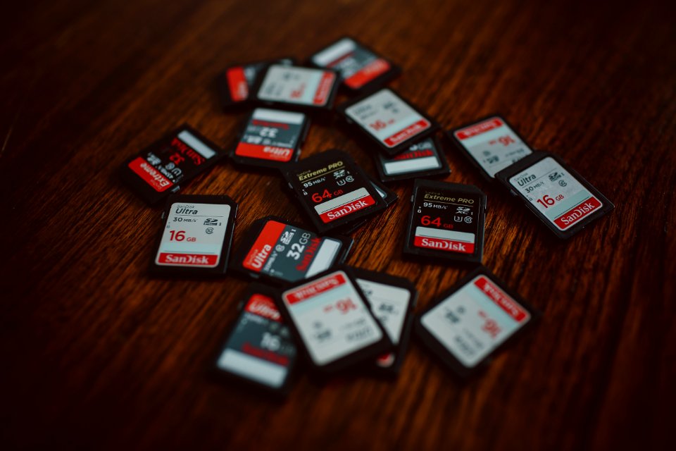 Photography, Isk, Memory cards