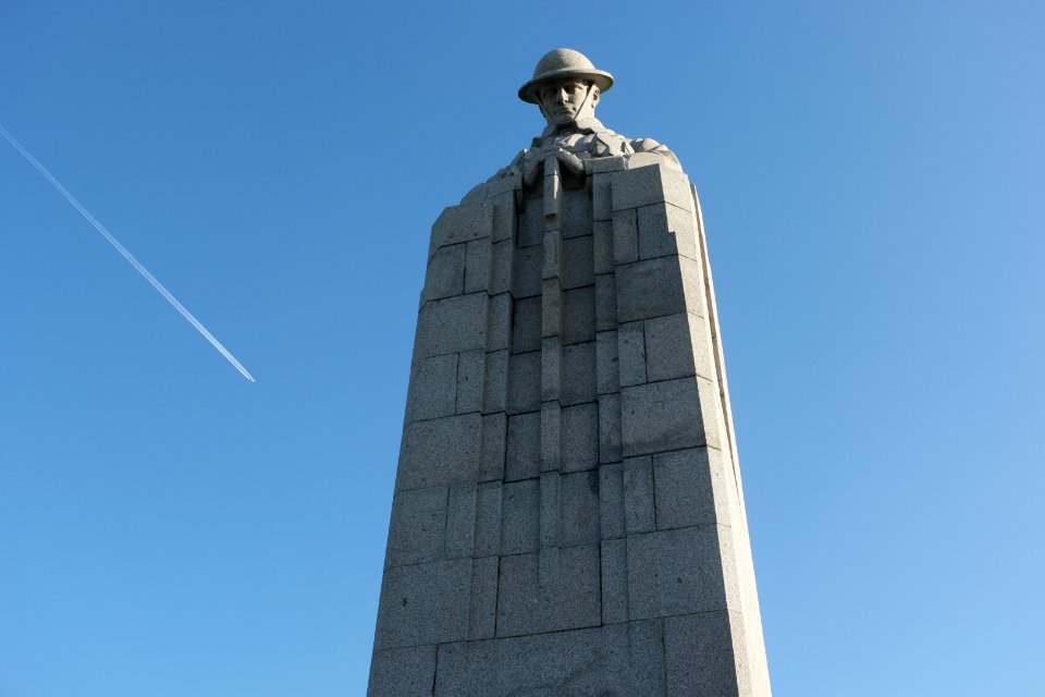 The brooding soldier, Langemark poelkapelle, Belgium
