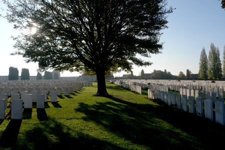 Tyne cot, Belgium, Sunny photo