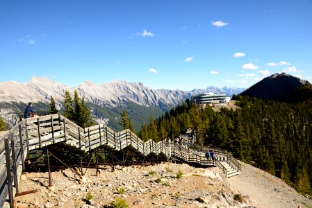 Sulphur mountain crescent, Banff, Canada photo