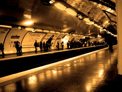 Paris, Pigalle, Metro photo