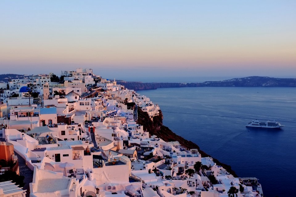 Greece, Sunset, Fira