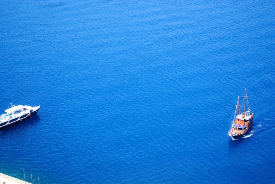 Santorini, Greece, Boats