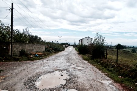 Tirana county, Albania, Puddle