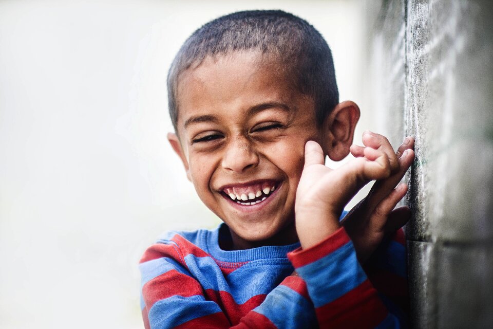 Happiness laugh portrait
