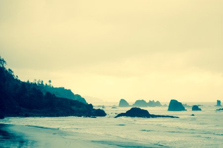 Cannon beach, United states, Rain photo