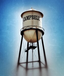 Campbell california campbell water tower campbell landmark