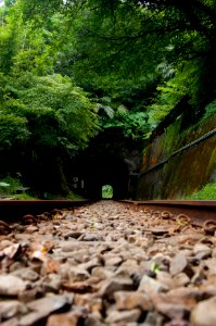 Taiwan, Jiufen old street, Train track