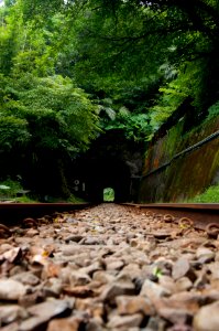 Taiwan, Jiufen old street, Train track photo