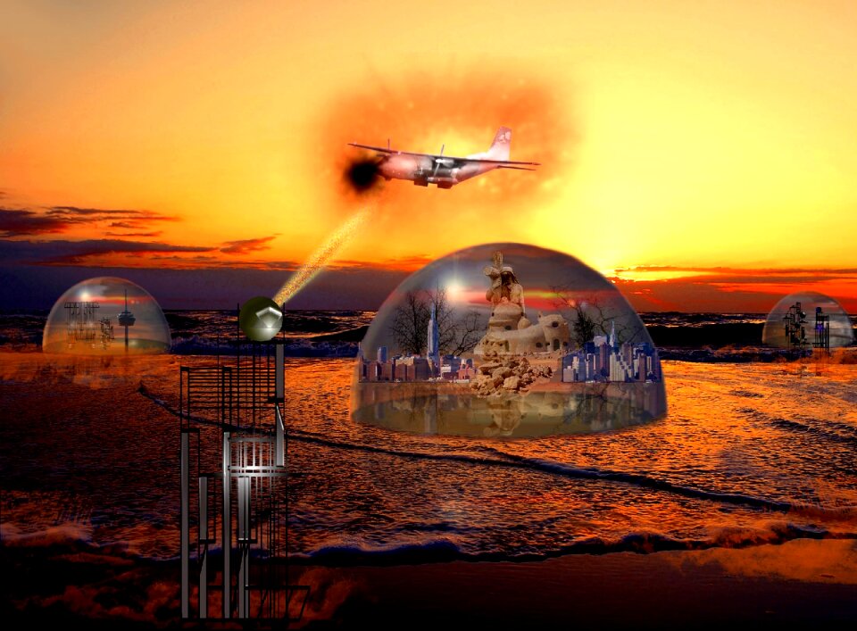Fantasy virtual landscape photoshop