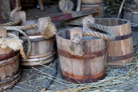 Buckets, Pioneer, Farm photo