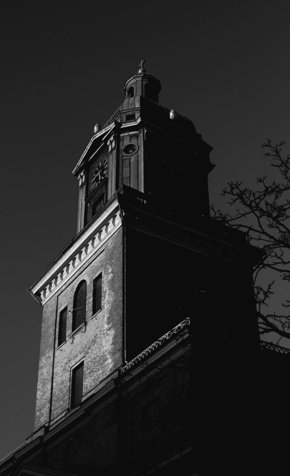 Contrast, Tower, Clock