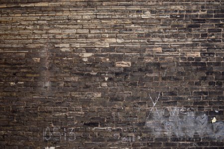 brown concrete brick wall photo