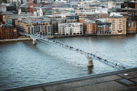 Millennium bridge, London, United kingdom photo