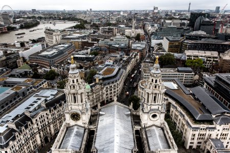 aerial view of london photo