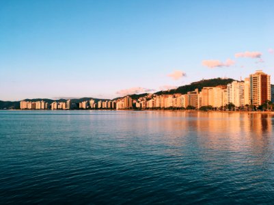Sea, Buildings, Florianopolis