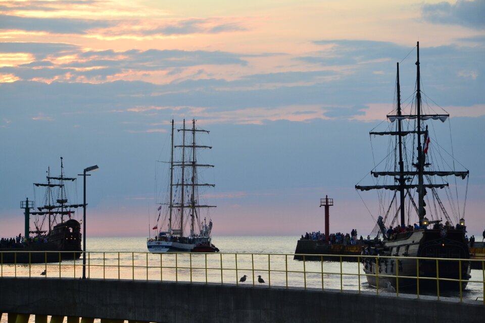 Polish sea the baltic sea ship