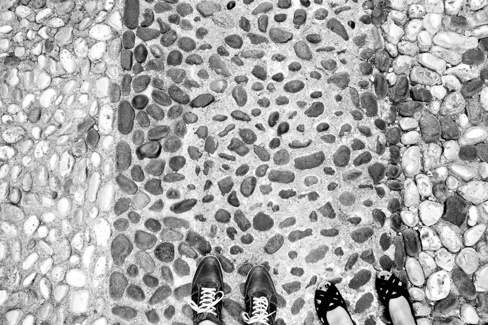 Malcesine, Italy, Stone pavement