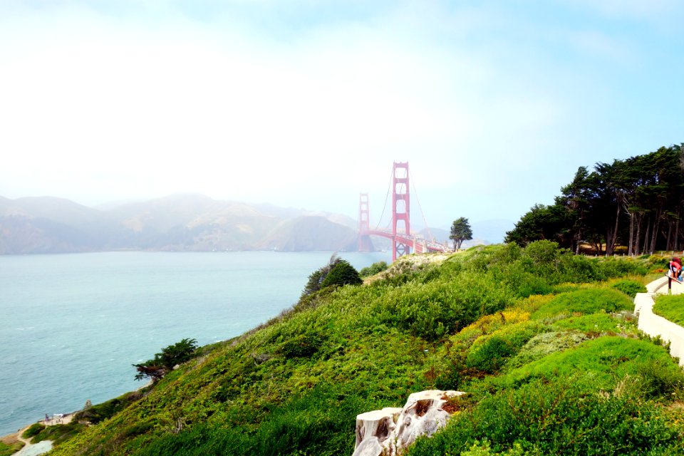 San francisco, Golden gate overlook, Coastline