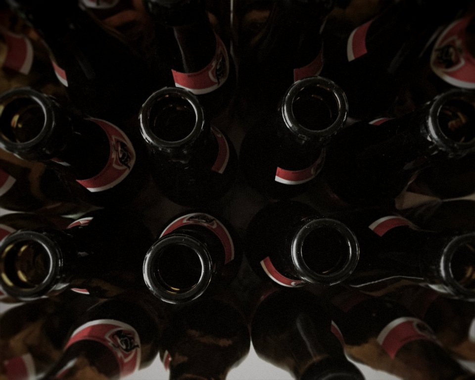 Glasses, Bottle, Bottles