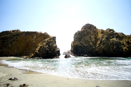 Pfeiffer beach, United states, Cool colors photo
