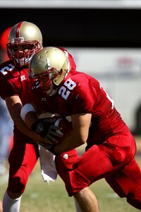 Quarterback running back ball carrier