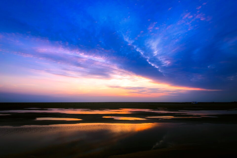 Sunset dusk beautiful
