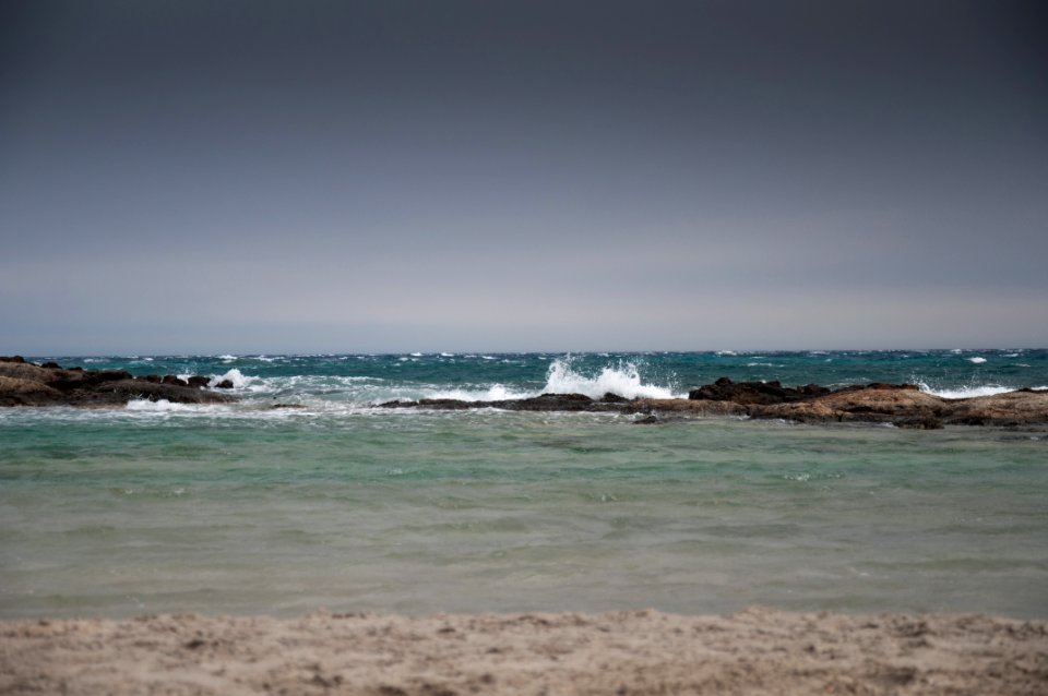 Gray, Splash, Seashore