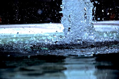 Klagenfurt, Austria, Water drops