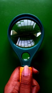 Reflection, Magnifying glass