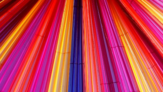 multicolored textiles roof photo