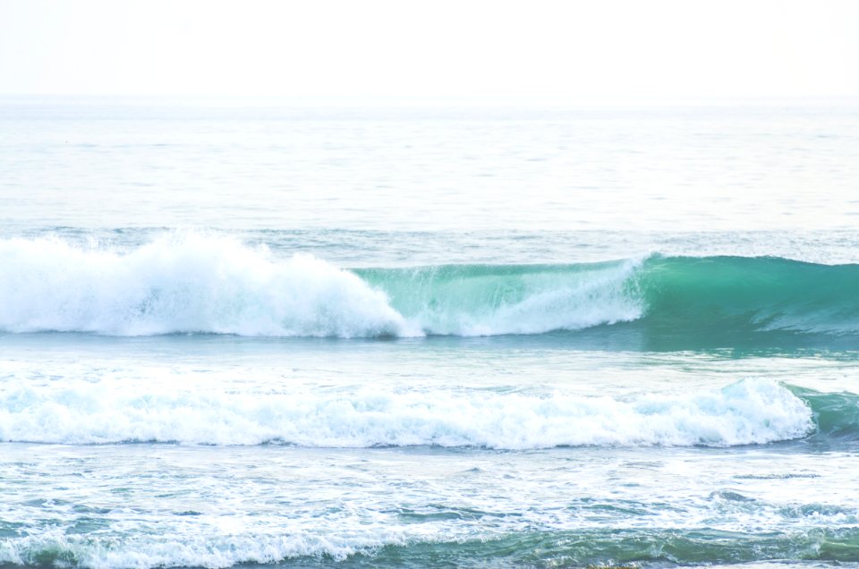 Waves, Blue, Water