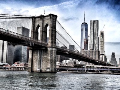 Brooklyn Bridge during daytime photo